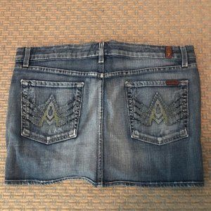 7 For All Mankind Jean Skirt